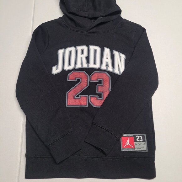 Jordan Boy’s Hoodie size  7 6-7 YRS color black red white - Picture 1 of 5